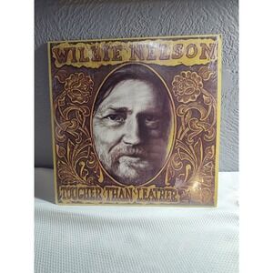 Willie Nelson - Tougher Than‎ Leather 1983 LP Vinyl Record Columbia Country Folk